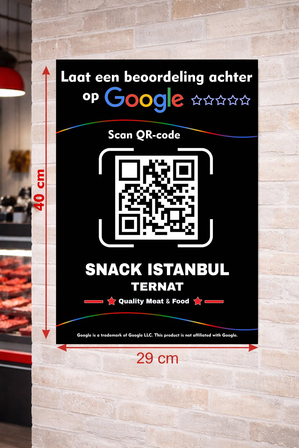 NFC- & QR-kaart voor het snel verzamelen van Google-reviews. Personalisatie met logo - obrazek 4