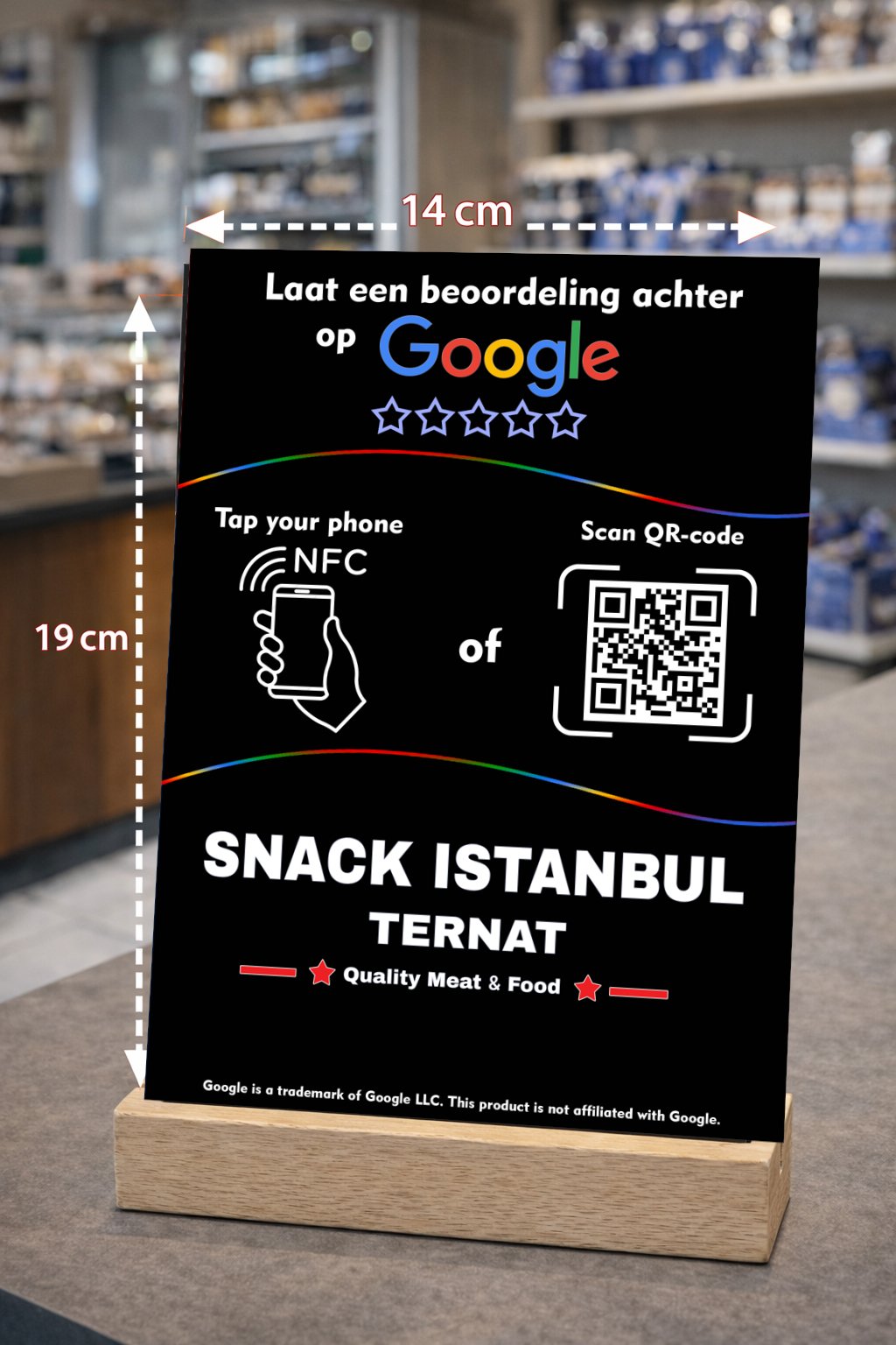 NFC- & QR-kaart voor het snel verzamelen van Google-reviews. Personalisatie met logo - obrazek 5